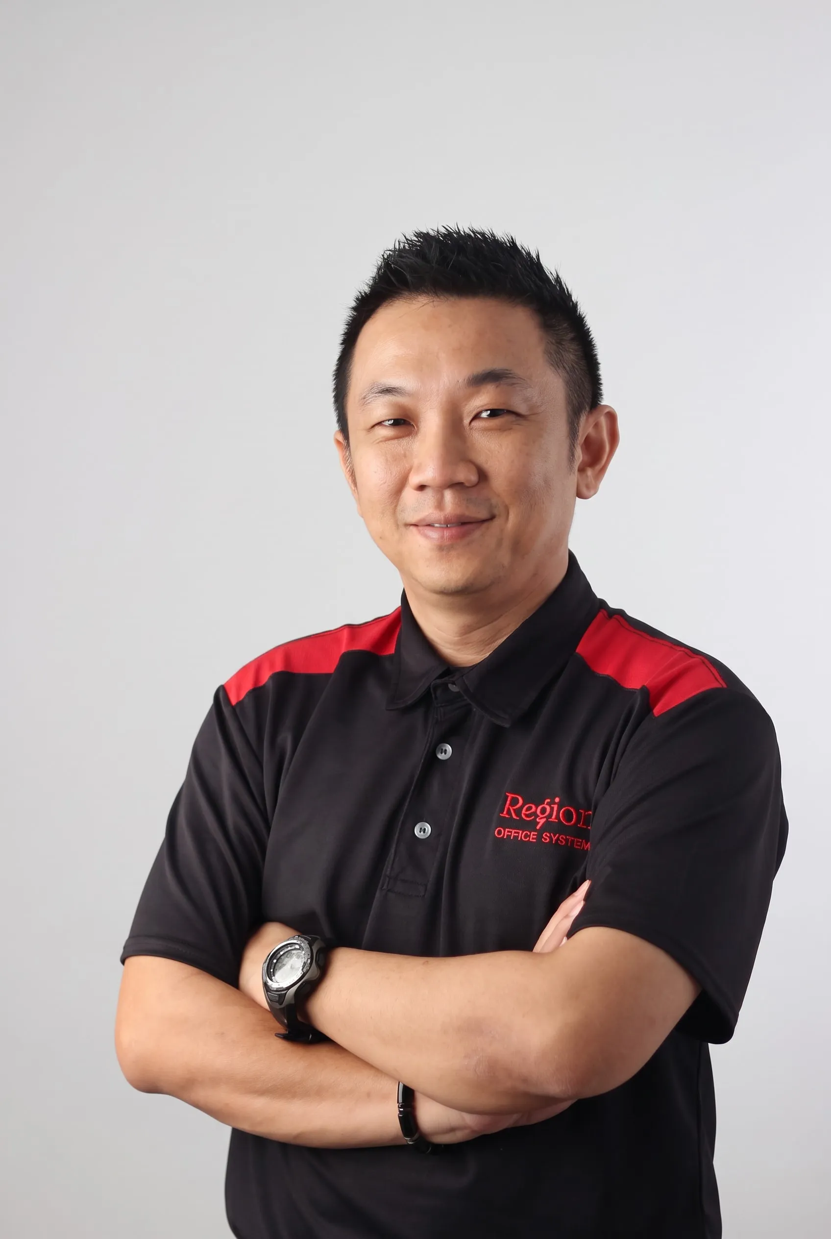 James Wong in his Region polo shirt